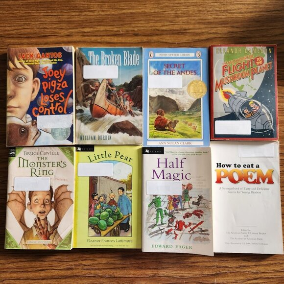 8 books book bundle Lot Set Young Readers Young Adult Poem Literature Novels Inc - Picture 2 of 14